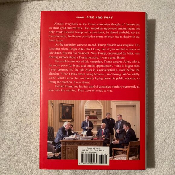 MICHAEL WOLFF'S FIRST BOOK "FIRE AND FURY." - Picture 2 of 4